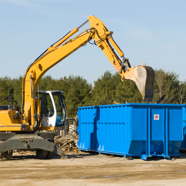 can i rent a residential dumpster for a construction project in Willow Island NE